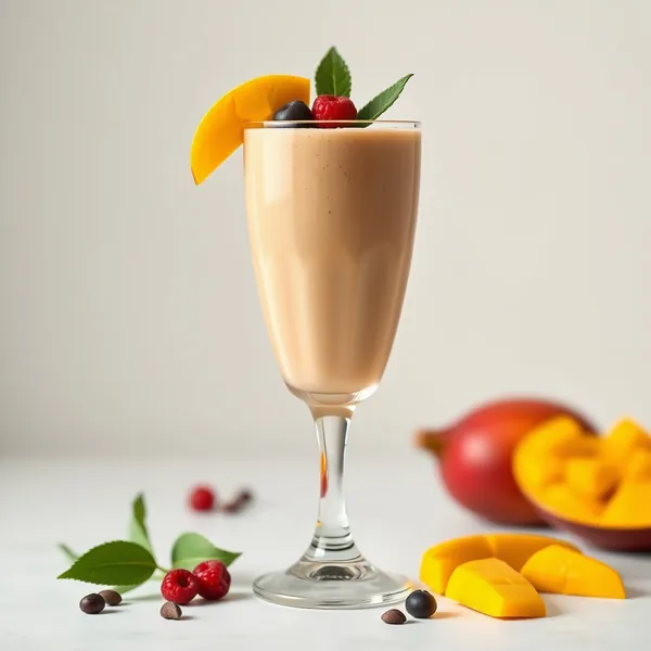 Smoothie Crémeux à la Mangue et au Café Froid