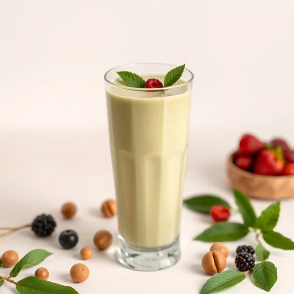 Creamy Matcha Hazelnut Milk Smoothie