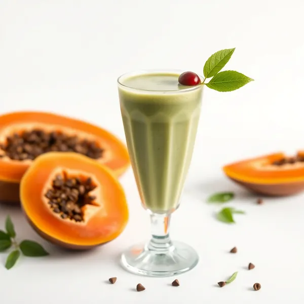 Smoothie Crémeux de Papaye et Matcha