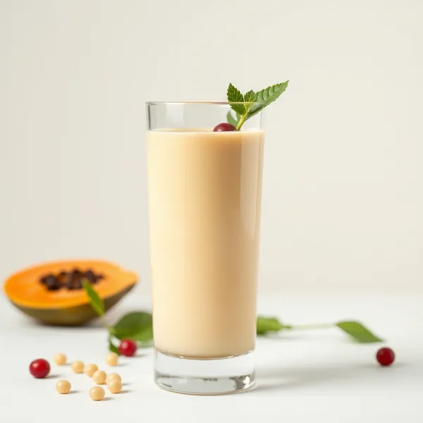 Smoothie Crémeux de Papaye et Lait de Pois