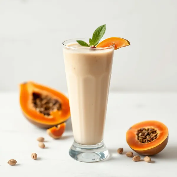 Batido Cremoso de Papaya y Pistacho