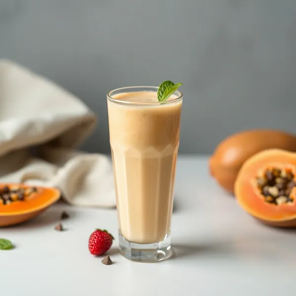 Smoothie Cremoso de Papaya e Leite de Espelta