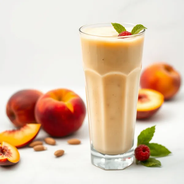 Smoothie Crémeux de Pêche, Amande et Lait de Coco