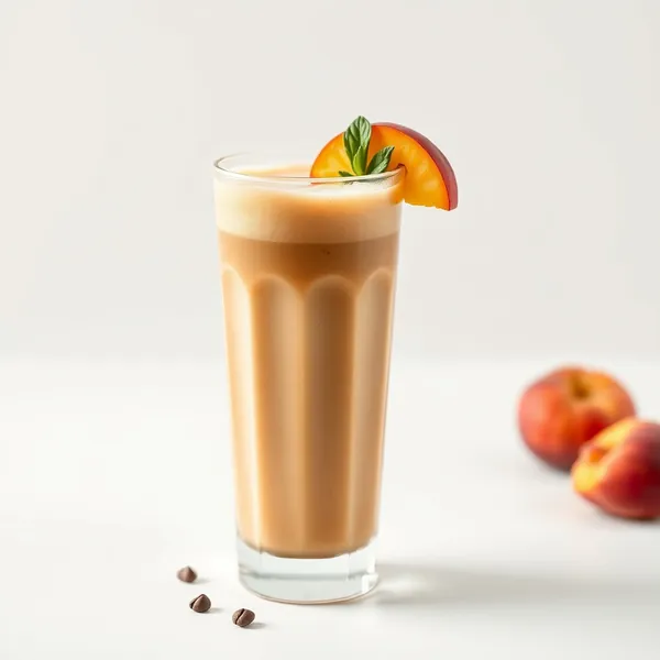 Frullato Cremoso di Caffè Freddo e Pesca