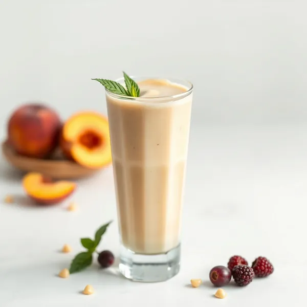 Smoothie Crémeux à la Pêche et au Lait de Macadamia