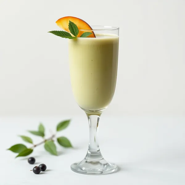 Smoothie Crémeux de Pêche et Matcha