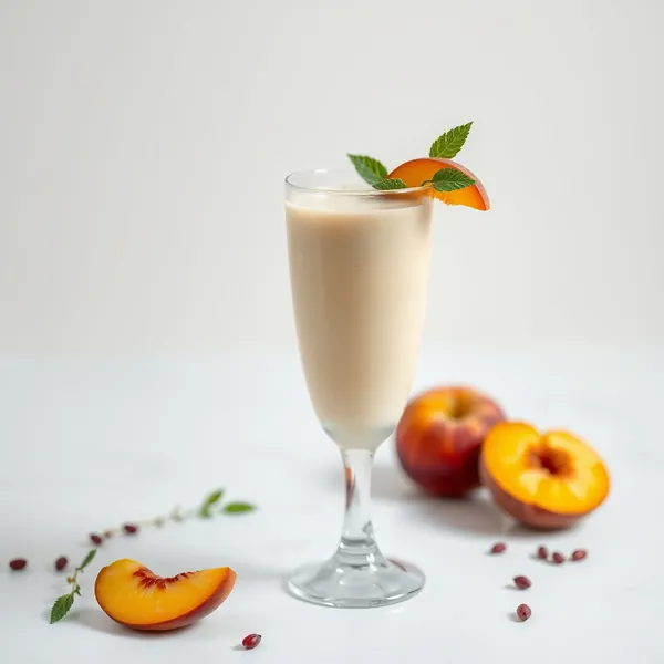 Frullato Cremoso di Pesca e Latte di Riso