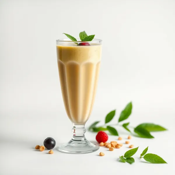 Smoothie Crémeux au Beurre de Cacahuète et Thé Matcha