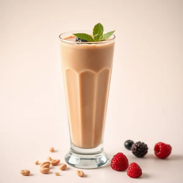 Frullato Cremoso di Burro di Arachidi e Latte di Farro