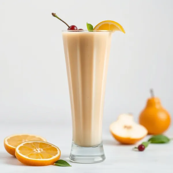 Smoothie Cremoso de Pera e Suco de Laranja