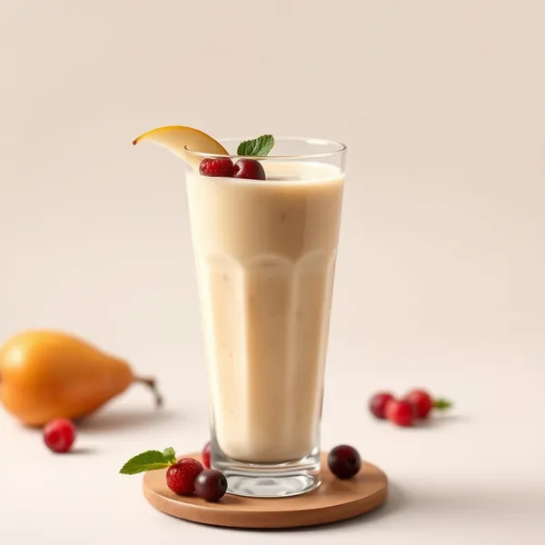 Creamy Pear Rice Milk Smoothie