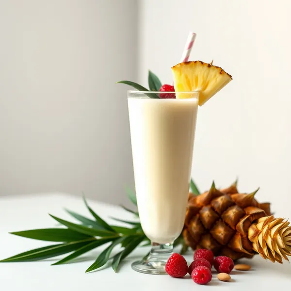 Smoothie Cremoso Ananas Mandorla Latte di Cocco
