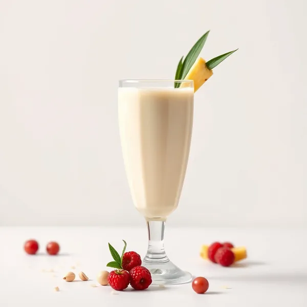 Cremiger Ananas Macadamia Milch Smoothie