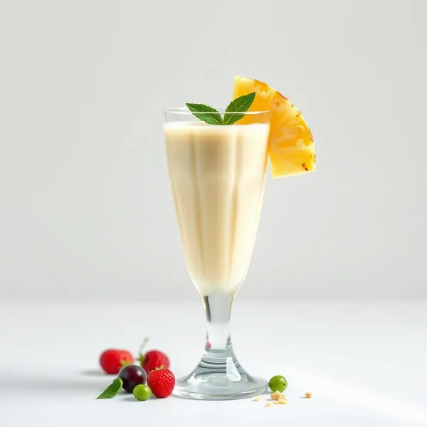 Smoothie Cremoso di Ananas e Latte di Piselli