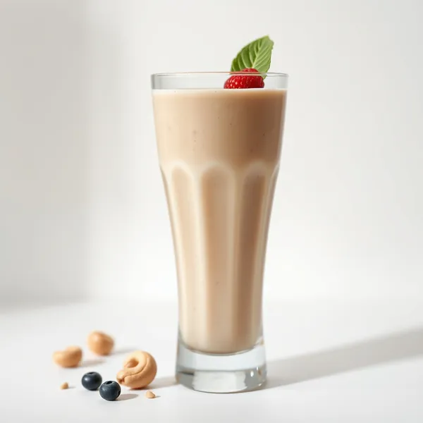 Smoothie Cremoso de Proteína em Pó e Leite de Caju