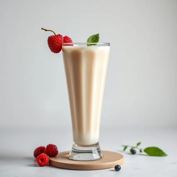 Cremiger Proteinpulver Kefir Milch Smoothie