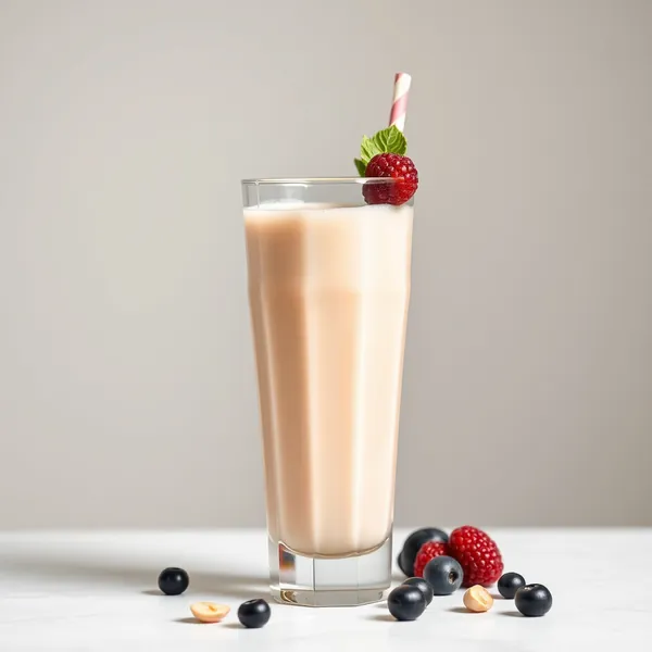 Creamy Protein Powder Macadamia Milk Smoothie