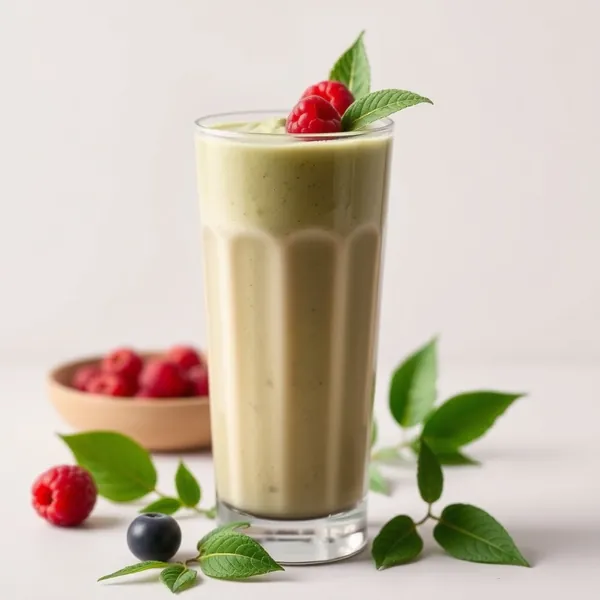 Cremiger Proteinpulver Matcha Tee Smoothie