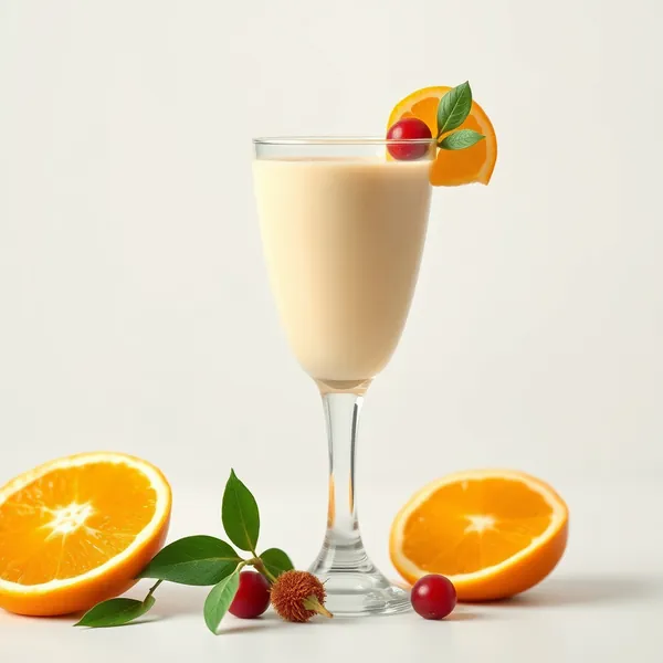 Cremiger Proteinshake mit Orangensaft