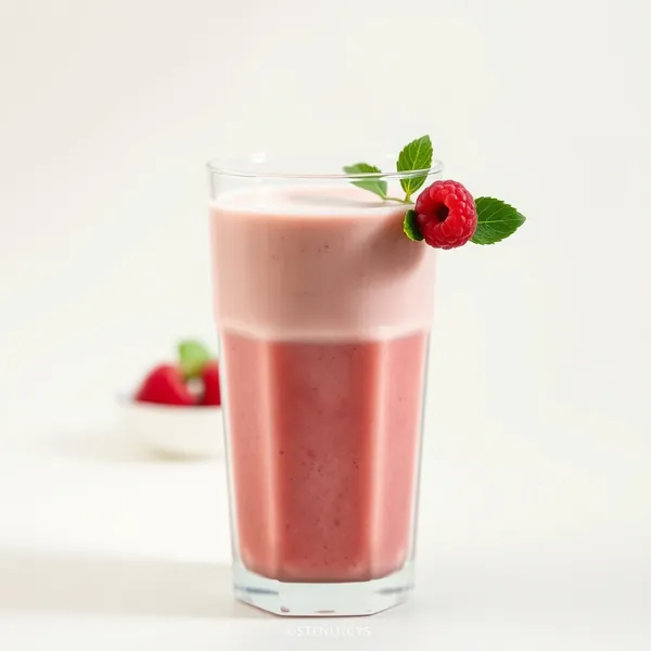 Creamy Raspberry Hemp Milk Smoothie
