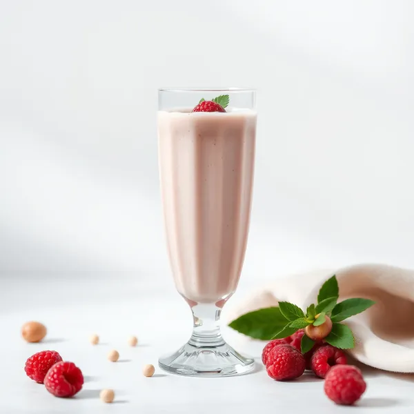 Frullato Cremoso di Lamponi e Macadamia
