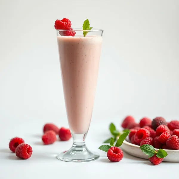 Frullato Cremoso di Lampone e Latte di Riso