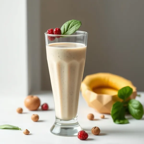 Creamy Spinach Hazelnut Milk Smoothie