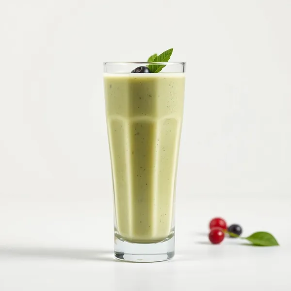 Cremiger Spinat Hanfmilch Smoothie