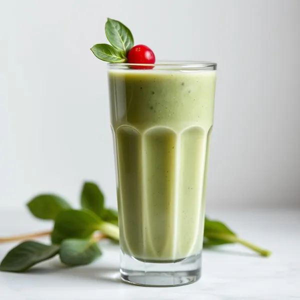 Batido Cremoso de Espinacas y Guisantes