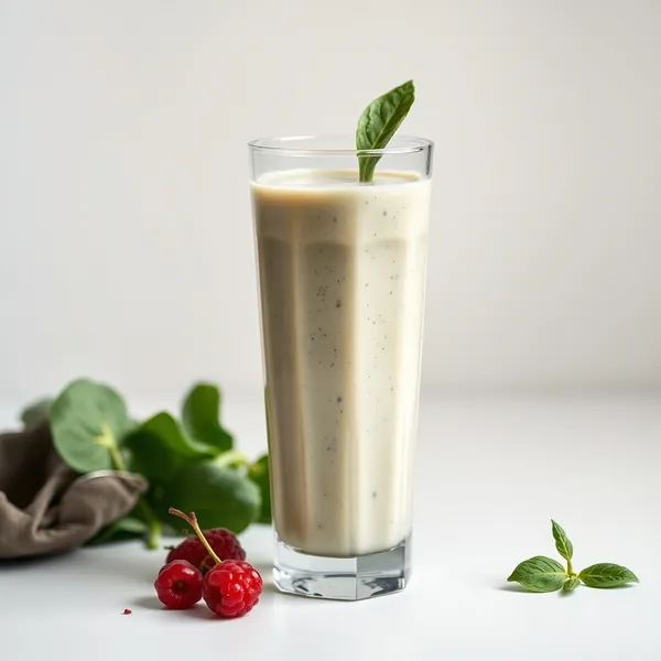 Cremiger Spinat-Dinkelmilch-Smoothie