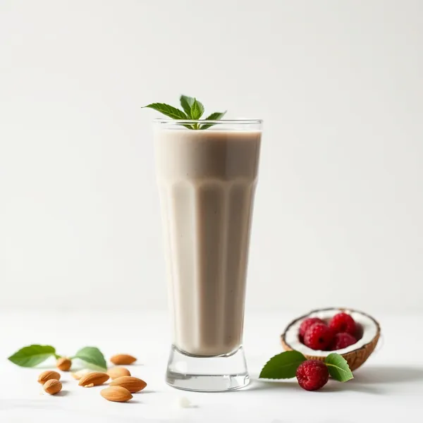 Smoothie Cremoso di Spirulina, Mandorla e Latte di Cocco
