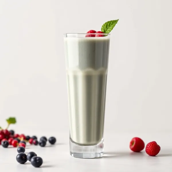 Batido Cremoso de Leite de Cânhamo e Spirulina