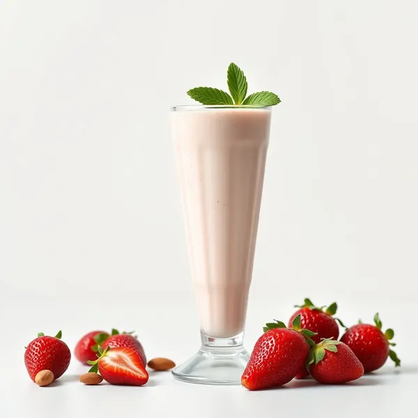 Creamy Strawberry Almond Coconut Milk Smoothie