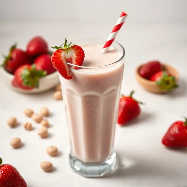 Creamy Strawberry Macadamia Milk Smoothie