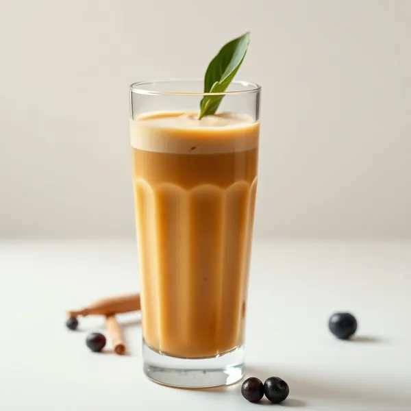 Smoothie Cremoso di Caffè Freddo e Curcuma