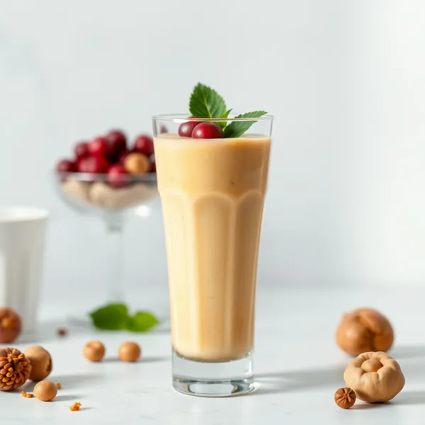Smoothie Crémeux au Curcuma et Noisettes