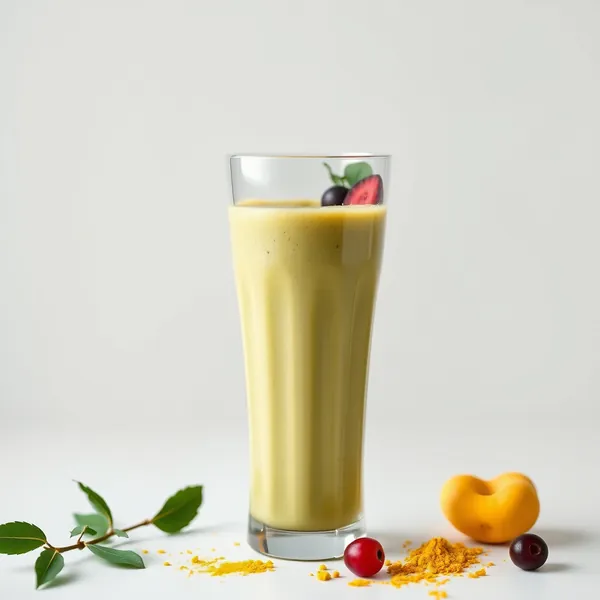 Cremiger Kurkuma Matcha Tee Smoothie