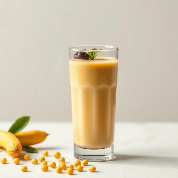 Batido Cremoso de Leche de Guisante y Cúrcuma