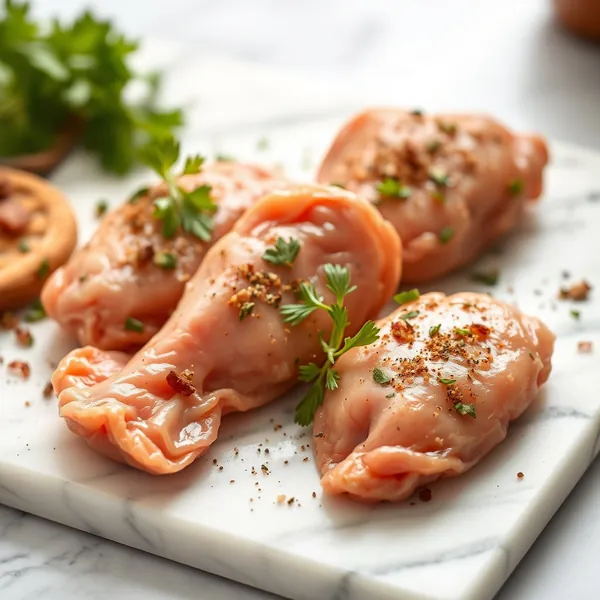 Molejas de Frango Curadas