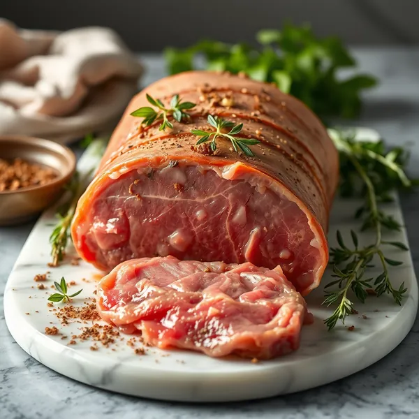 Gepuffte Lamm Bauch