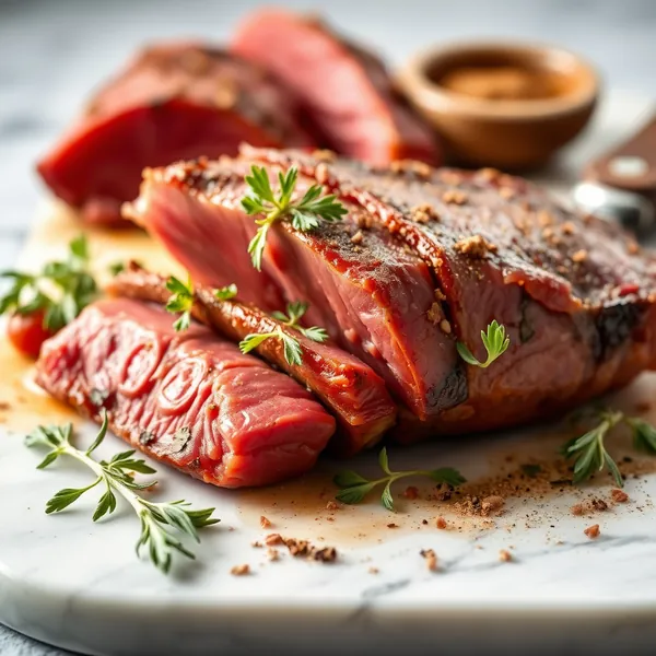 Geräucherte Wildschweinbrust