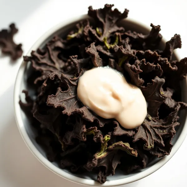 Chips de Couve com Chocolate Amargo