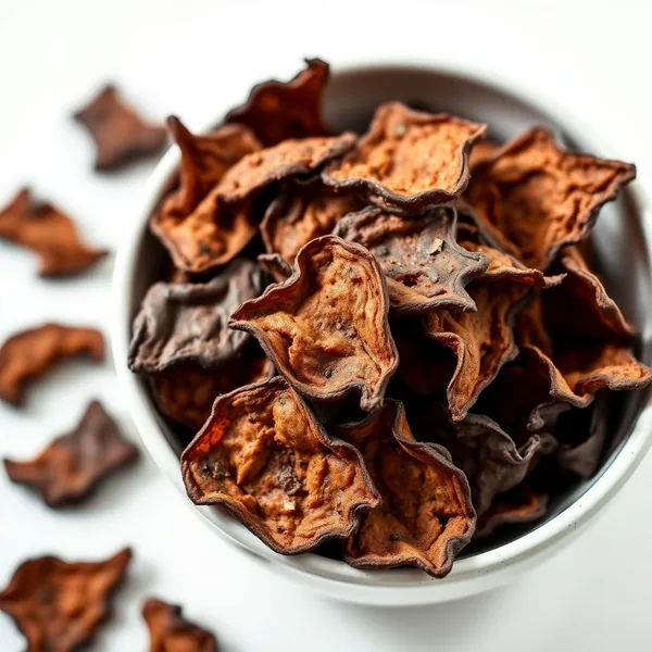 Pastinakenchips mit Dunkler Schokolade