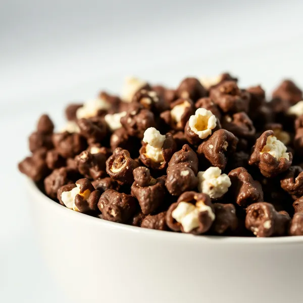 Pipoca com Chocolate Amargo