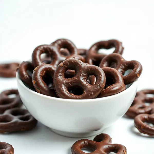 Pretzels de Chocolate Amargo