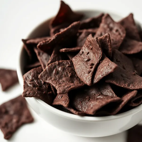 Tortilla Chips de Chocolate Amargo