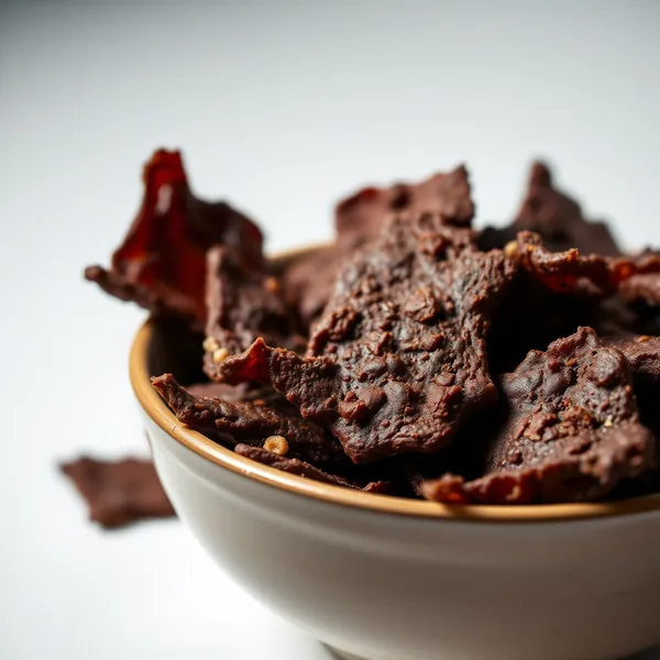Putenjerky mit Dunkler Schokolade