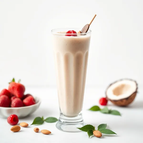 Smoothie Detox de Manteiga de Amêndoa e Leite de Coco