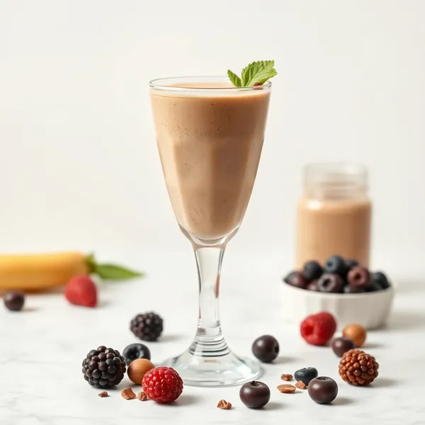 Detox-Smoothie mit Mandelbutter und Haselnussmilch