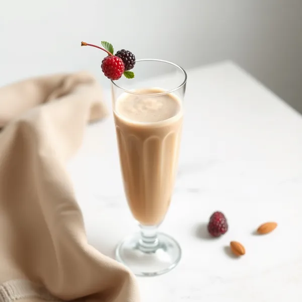 Batido Detox de Mantequilla de Almendra y Leche de Cáñamo